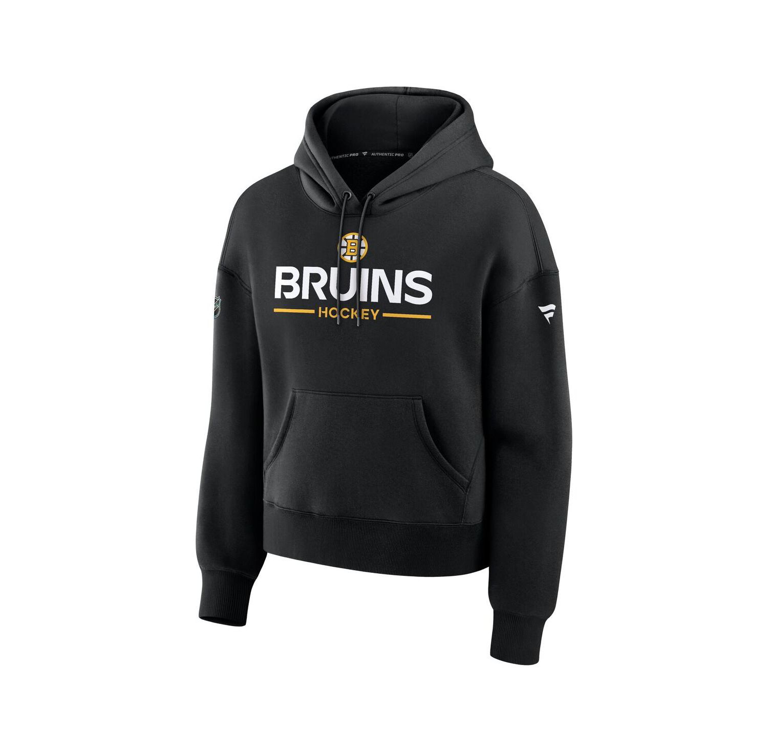 Women's Black Boston Bruins Authentic Pro Primary Pullover Hoodie