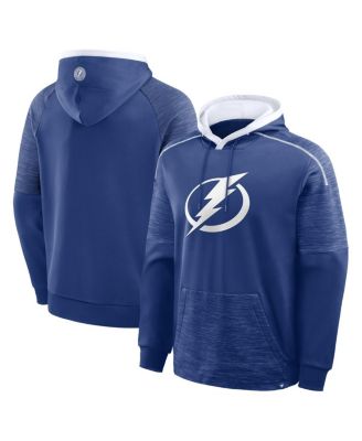 Men's Blue Tampa Bay Lightning Goaltender Defender Pullover Hoodie