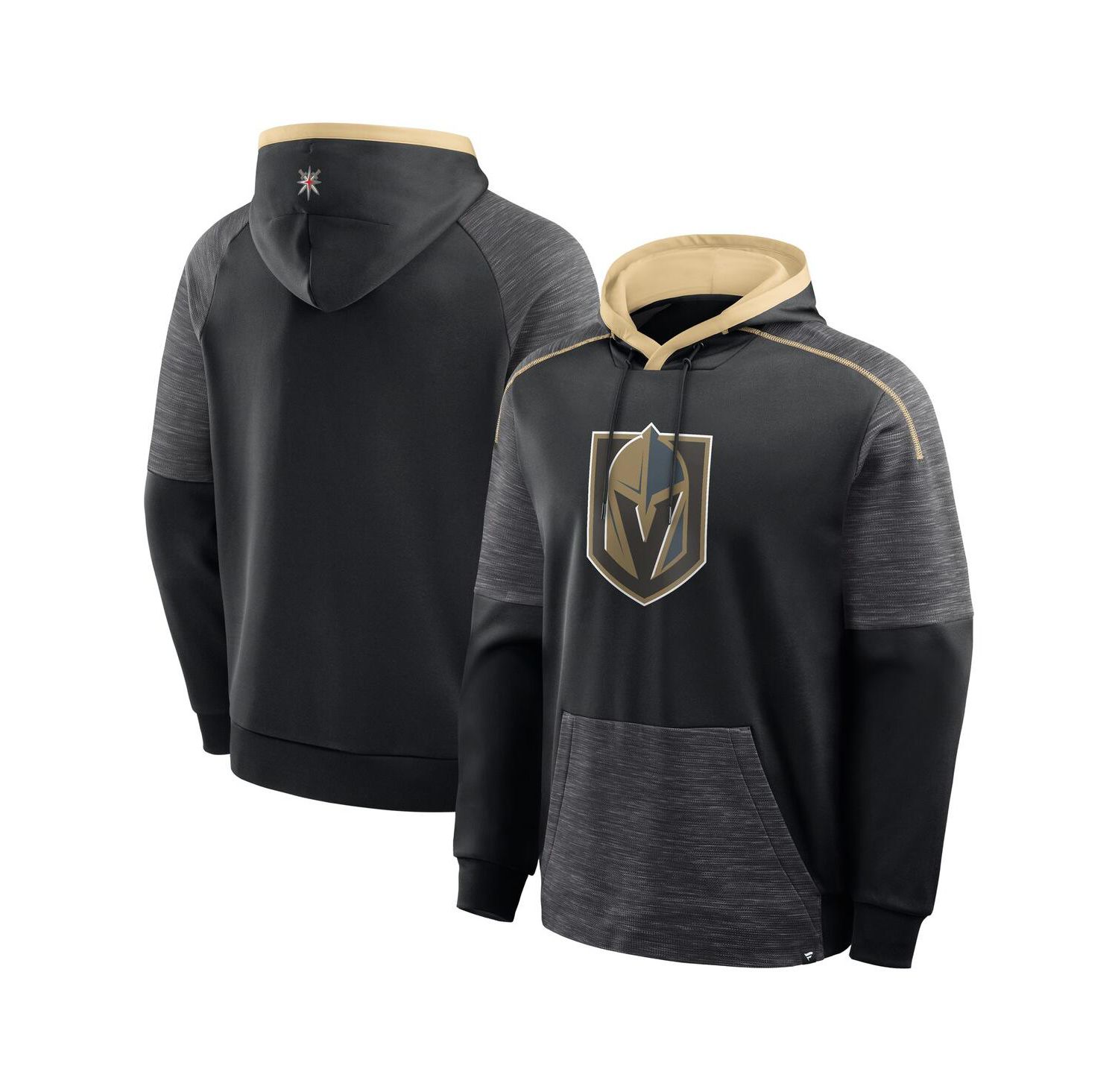 Men's Black Vegas Golden Knights Goaltender Defender Pullover Hoodie