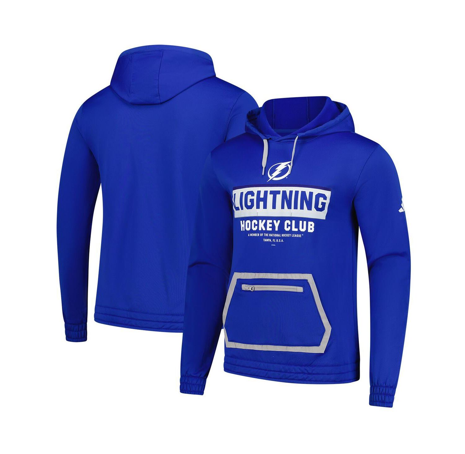 Men's Blue Tampa Bay Lightning Team Pullover Hoodie