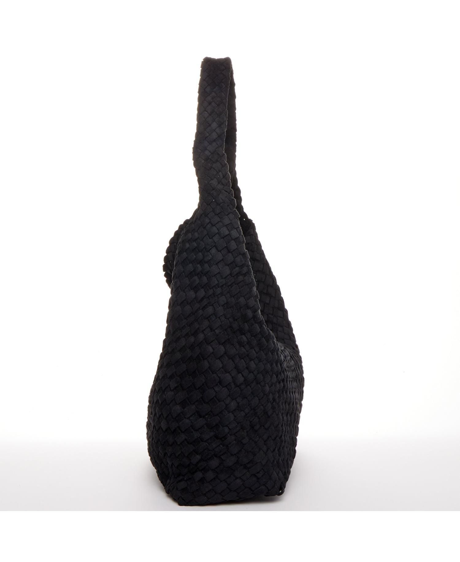Women's Suede Woven Hobo Bag Large Slouchy Tote for Women Work Shoulder Bag
