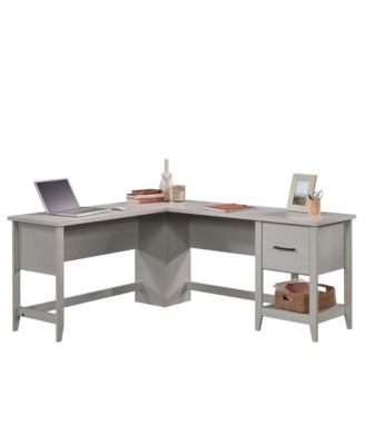 Summit Station L Desk, Glacier Oak finish