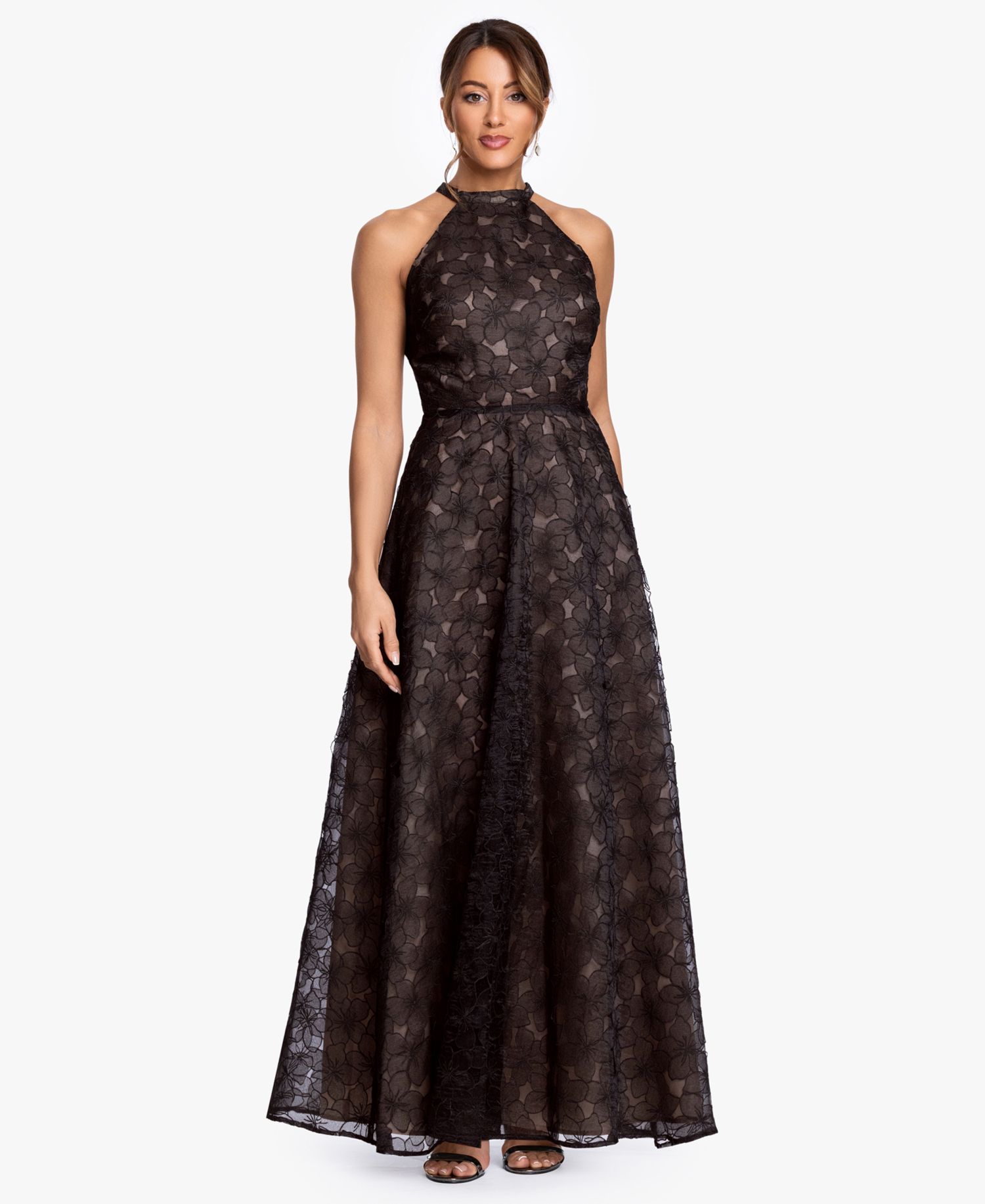Women's Embroidered A-Line Gown