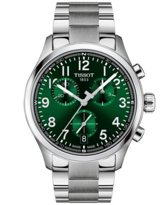 Men's Round Silver Stainless Steel Watch 42mm