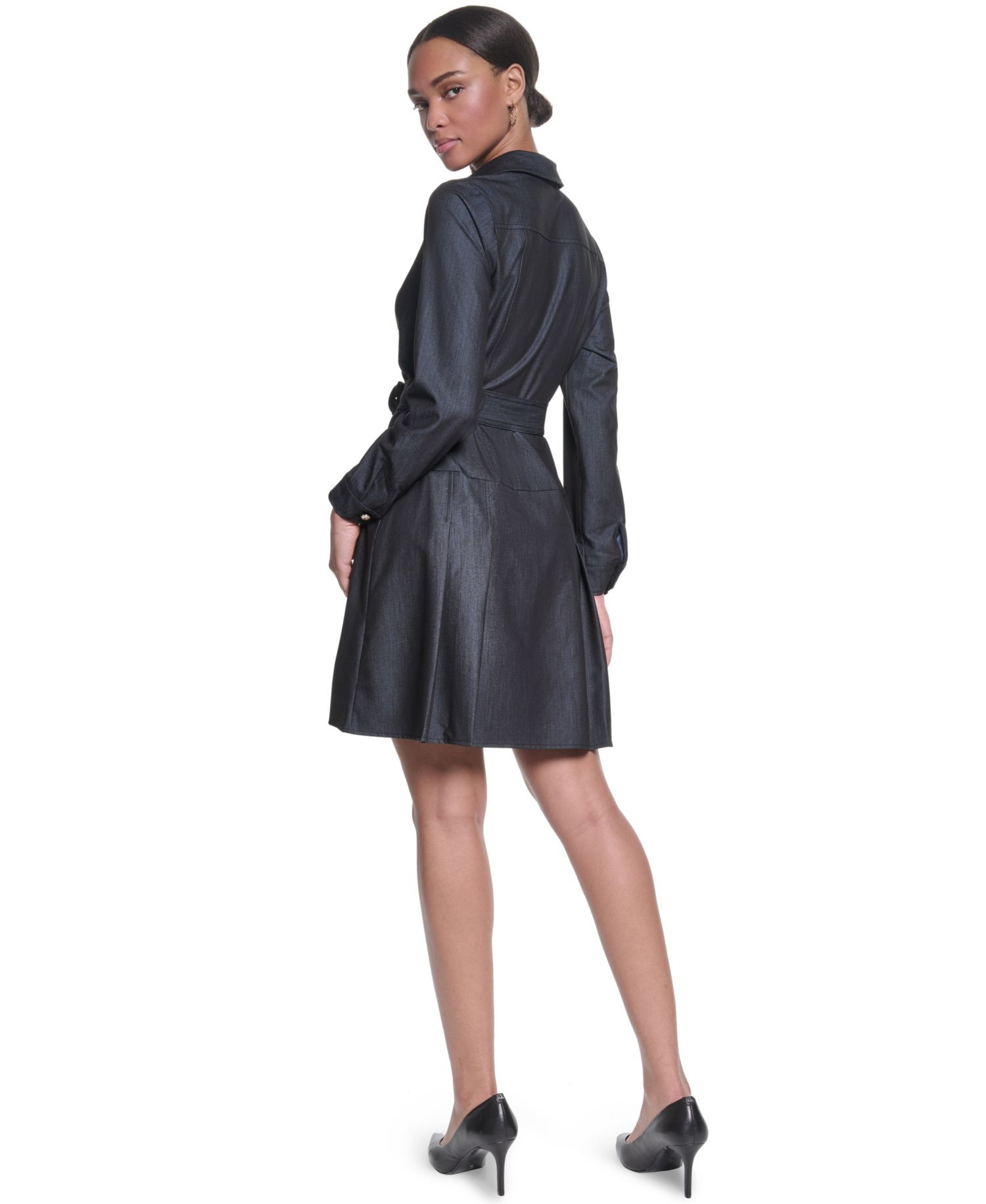 Women's Denim Shirt-Dress