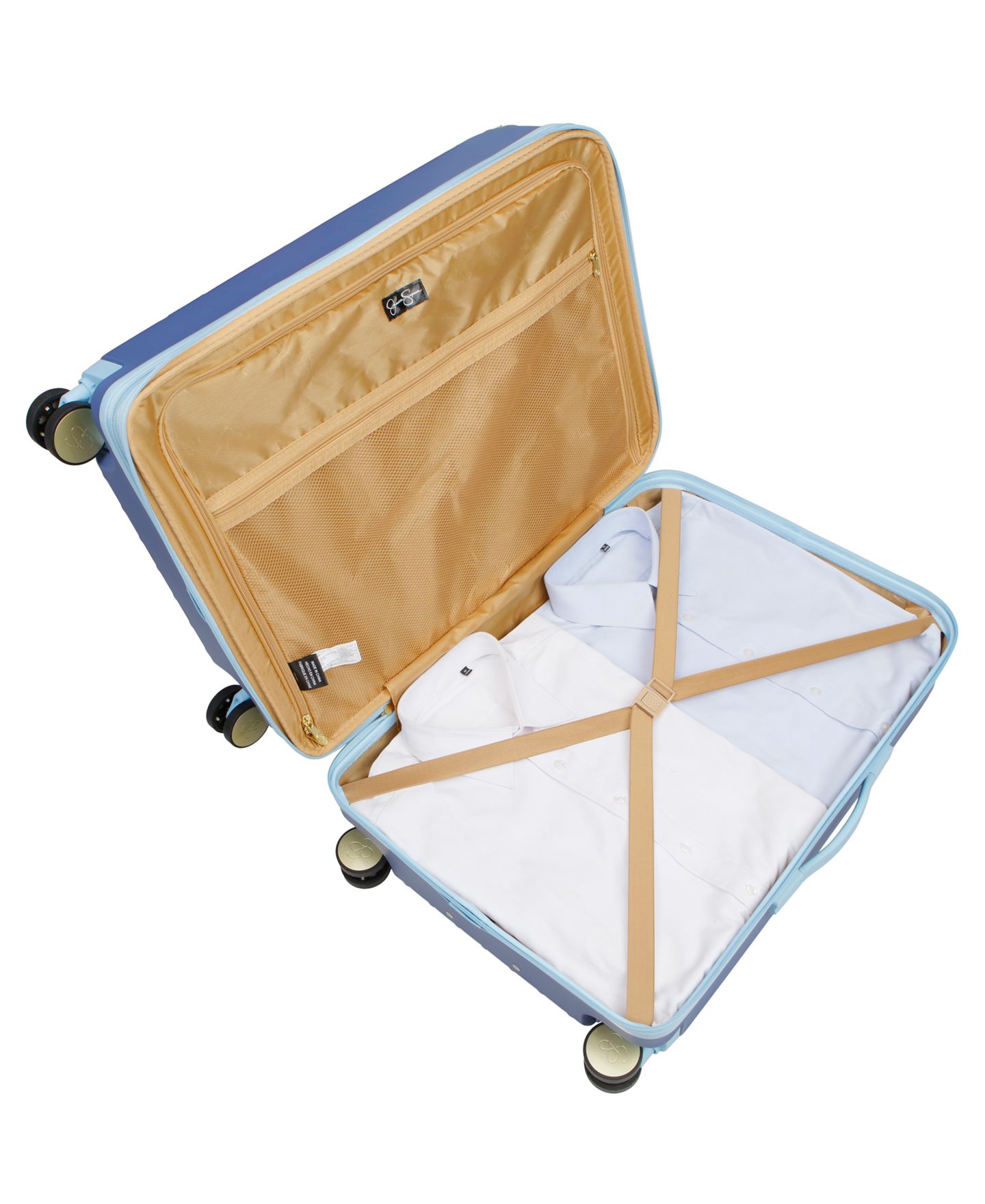 Чемоданы Jessica Simpson Sag Harbor 3 Piece Hardside Spinner Luggage Set, цвет: Синий — фото 36