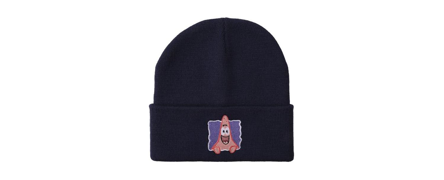 Men's Patrick Embroidery Acrylic Knit Standard Cuff Beanie