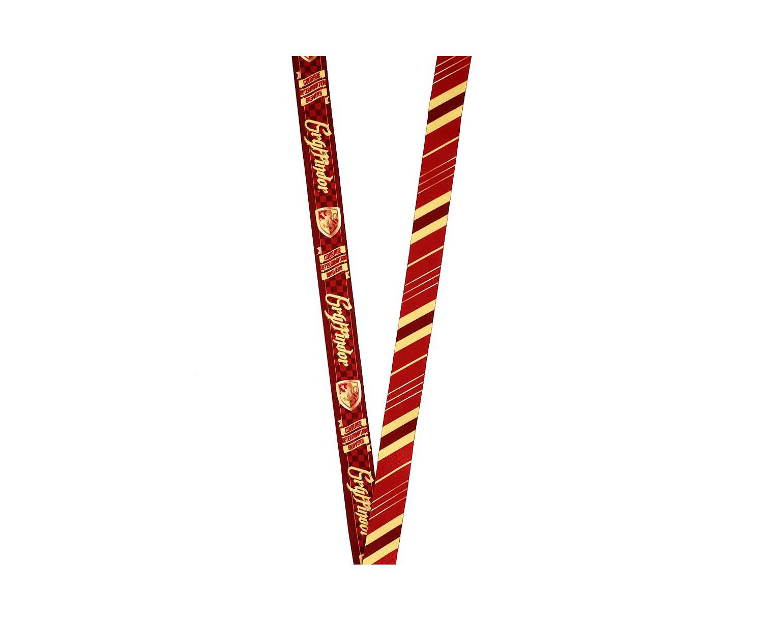 Gryffindor Characteristics Tie Inspired Sublimation Print Metal Enamel Charm