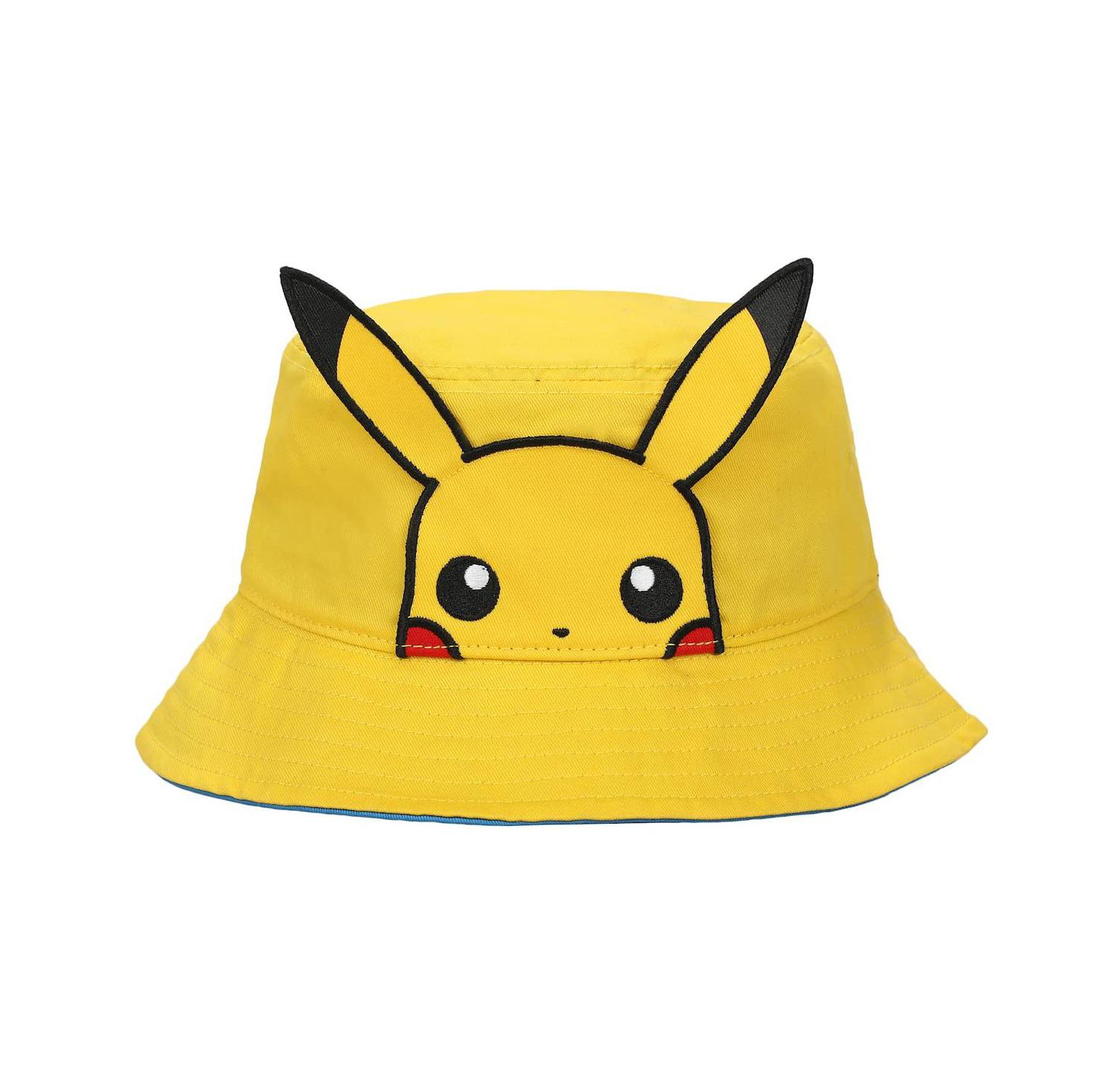 Men's Pikachu Face Unisex Adult Bucket Hat With 3D Plush