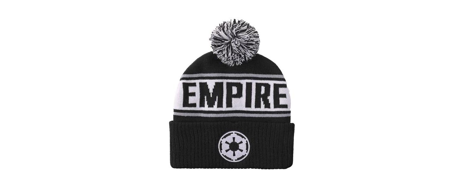 Men's Galactic Empire Black Cuff Beanie.
