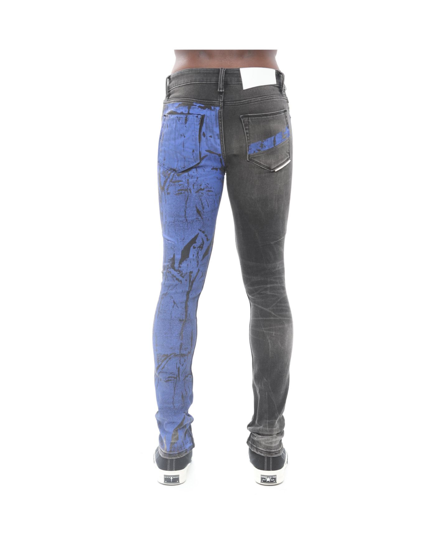 Мужские джинсы Hvman Chosen To Prevail x Cult Strat Super Skinny Fit Jean in Crinkled — фото 3