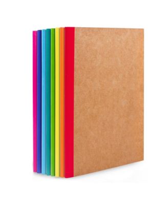 Composition Notebooks Lined Blank College Ruled Travel Journals Rainbow Spines