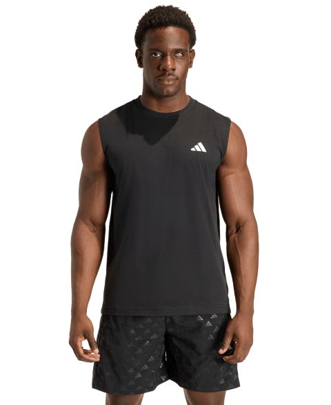Мужской топ adidas Workout Essentials Feelready Tank Top, цвет: Чёрный