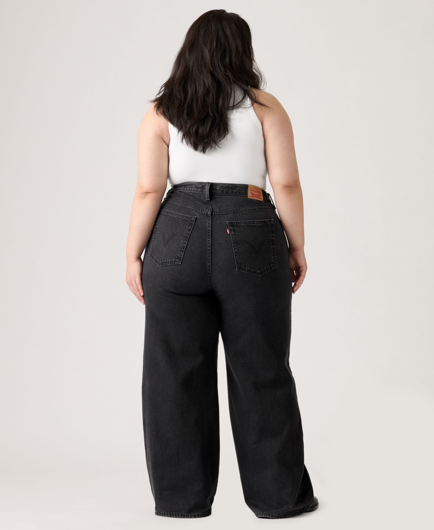 Women's Cinch-Waist Lightweight Baggy Jeans