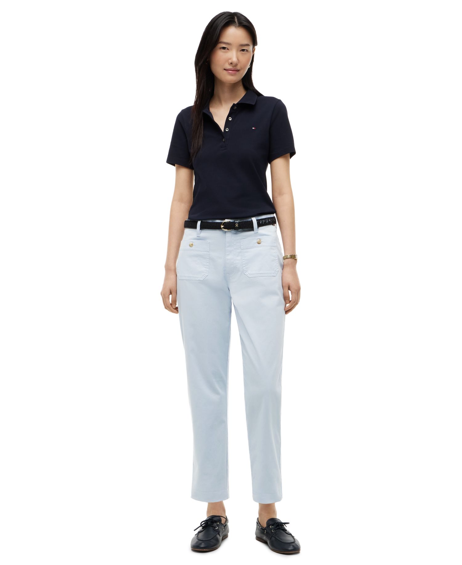 Women's Twill Patch Pocket Chinos Pants
