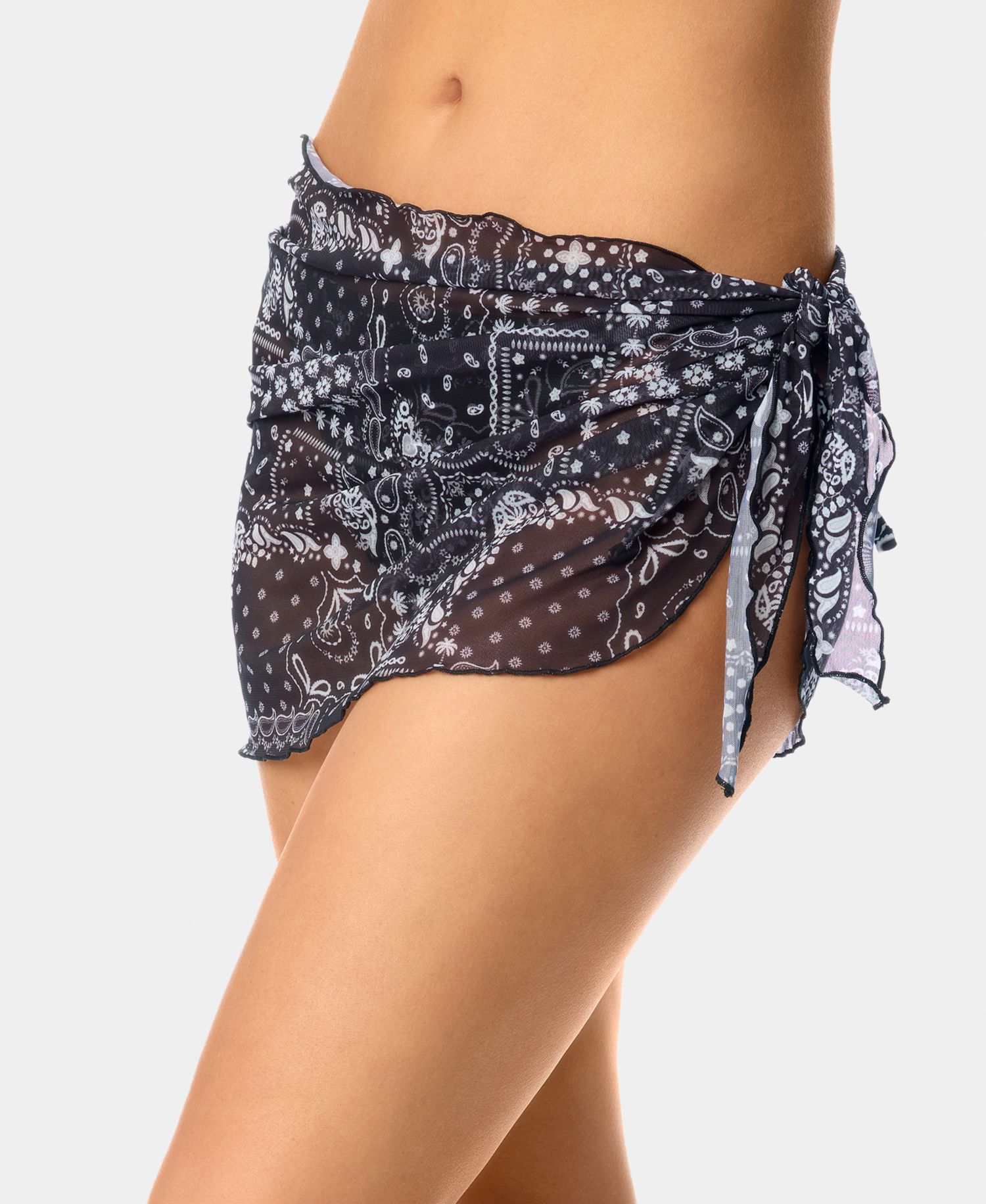 Women's Bandana Print Swim Cover-Up Sarong