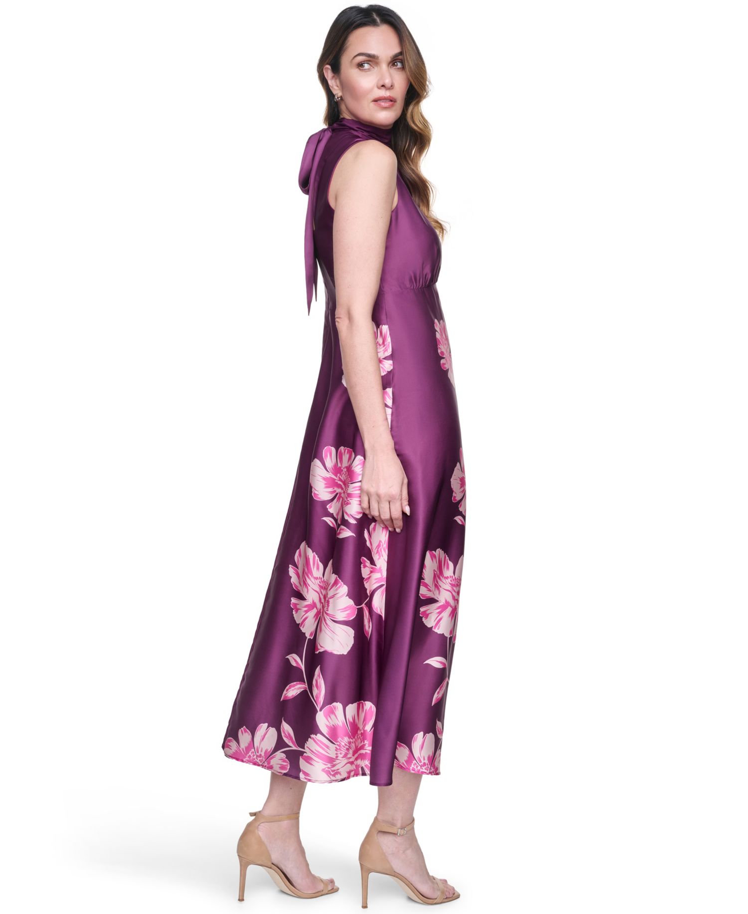 Women's Halter Neck Midi Dress