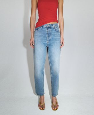 Women's featuring Hailey Bieber High-Waisted Mom-Fit Jeans