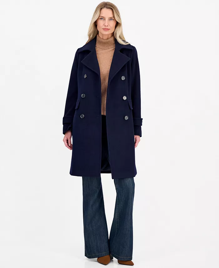 Women's Double-Breasted Coat, Created for Macy's - thumbnail 7