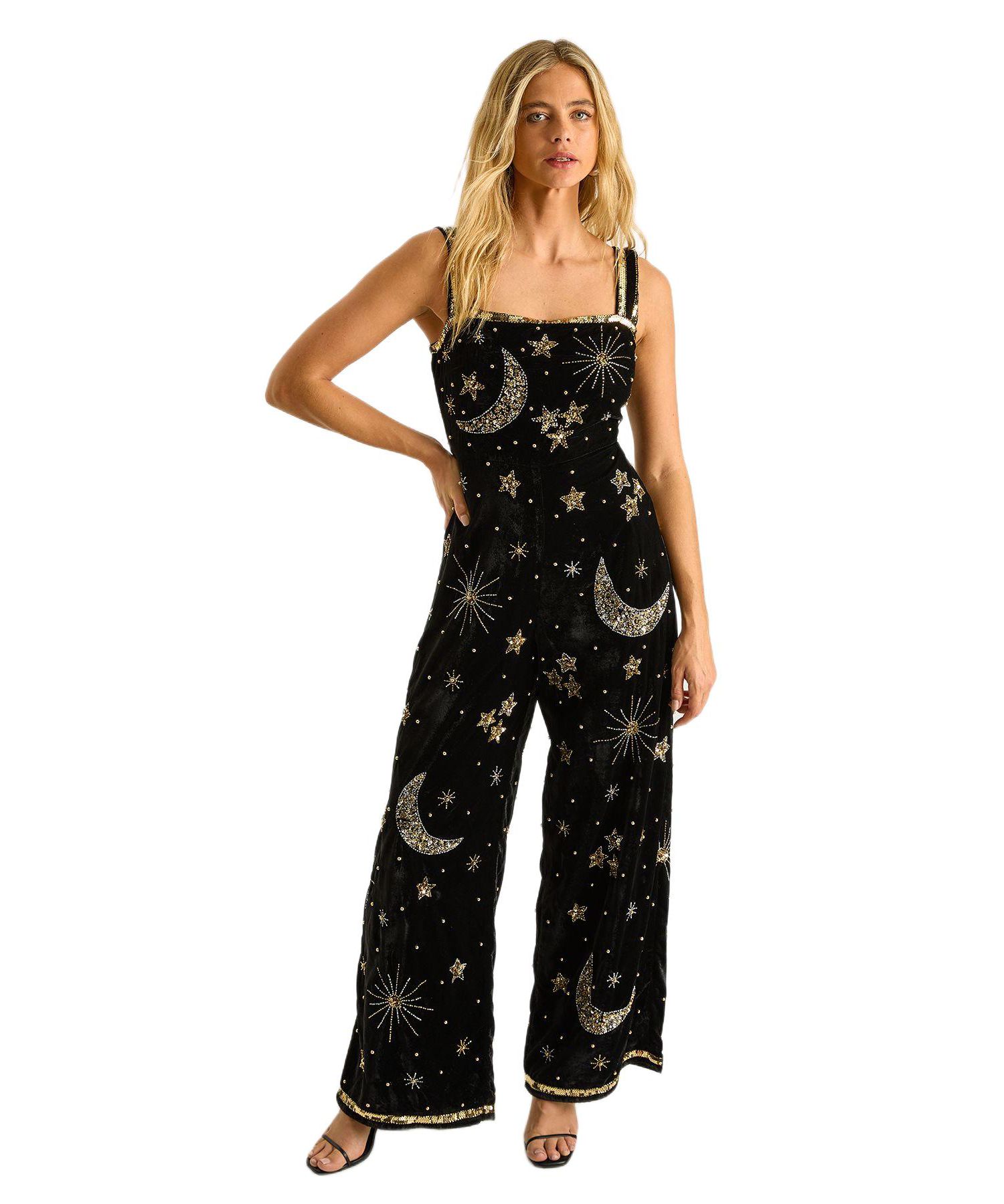 Women's Celestial Square Neck Jumpsuit
