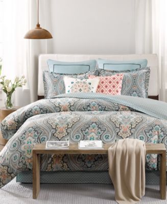 Echo Sterling Reversible Bedding Collection - Macy's