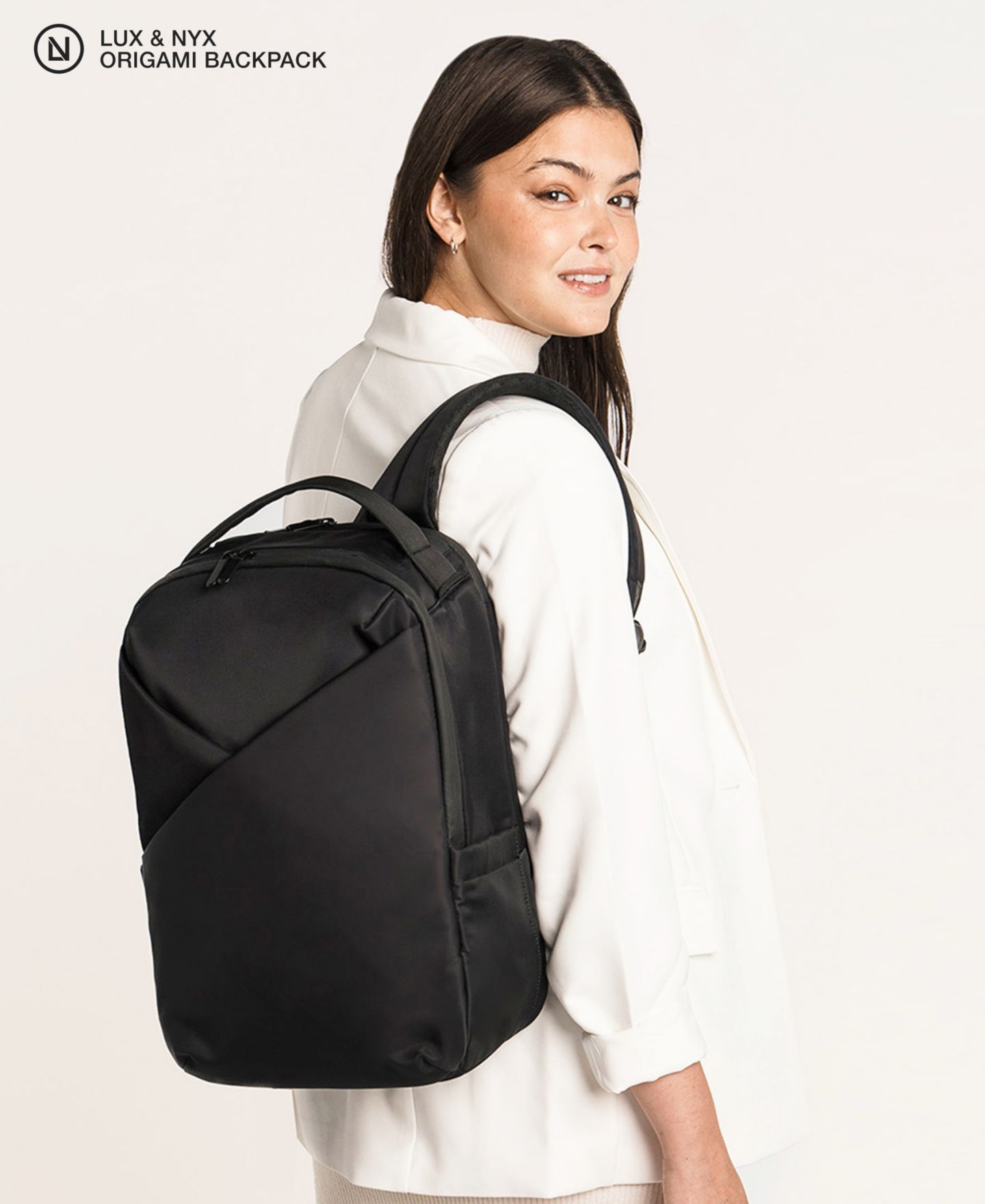 Рюкзак Lux & Nyx Origami 16" Laptop - Laptop Bag, цвет: Чёрный — фото 2