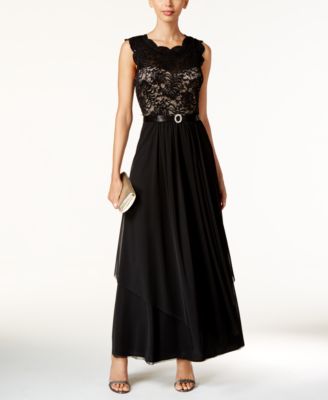 black lace dress macys