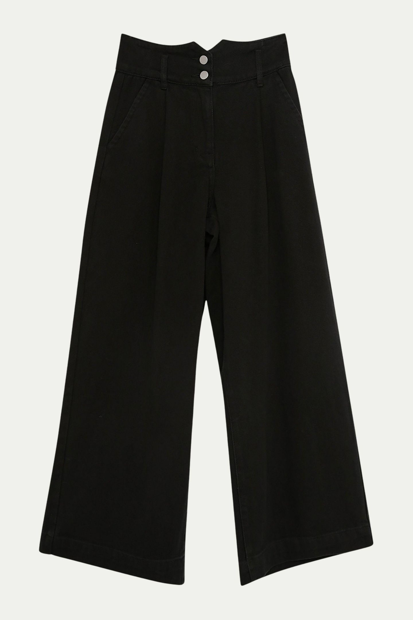 Женские джинсы Karen Millen Denim Wide Leg High Waisted, цвет: Чёрный — фото 5