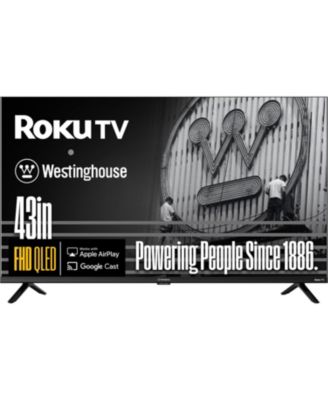 43" Roku Smart TV, FHD QLED, Dolby Digital+, Wi-Fi, Bluetooth, AirPlay, Alexa & Google Assistant Compatible