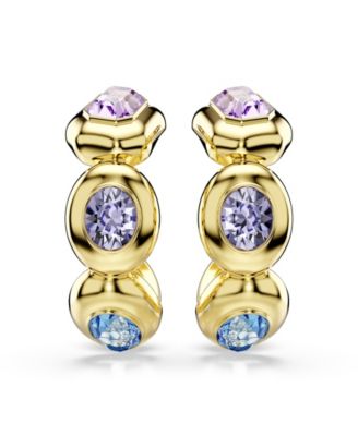 Gold-Tone Plated Brass Hoop Earrings