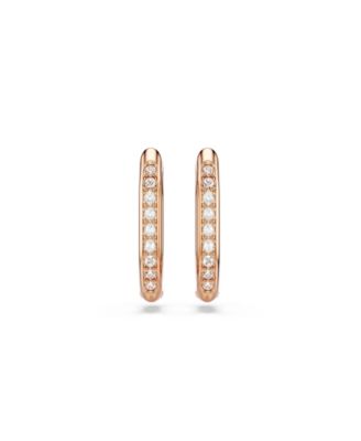 Rose Gold-Tone Geometric Hoop Earrings