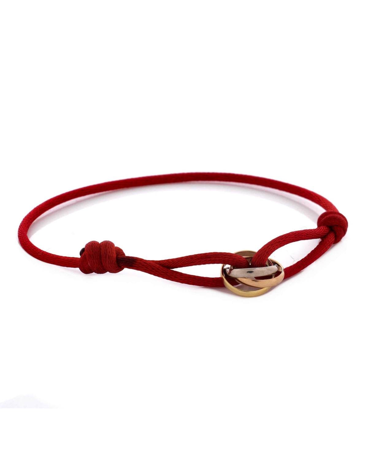 Pre-Owned Cartier Trinity On Cord Bracelet