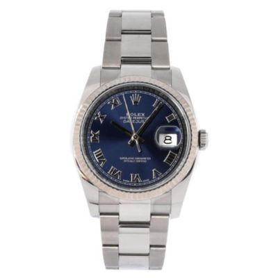 Oyster Perpetual Datejust Automatic Watch in Stainless Steel and White Gold 36mm