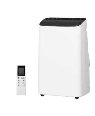 14,000 BTU Portable Air Conditioner with 3-in-1 Cooling, Dehumidifier and Fan, Remote, Hidden Handles and Window Kit