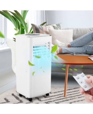 10000 BTU 3-in-1 Portable Air Conditioner for Bedroom, Cools Up to 450 Sq. ft. with Dehumidifier, Secure Hose and Tool-Free Window Kit