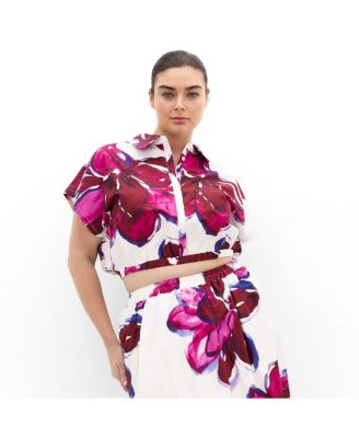 Women's Holiday Bloom Print Shirt
