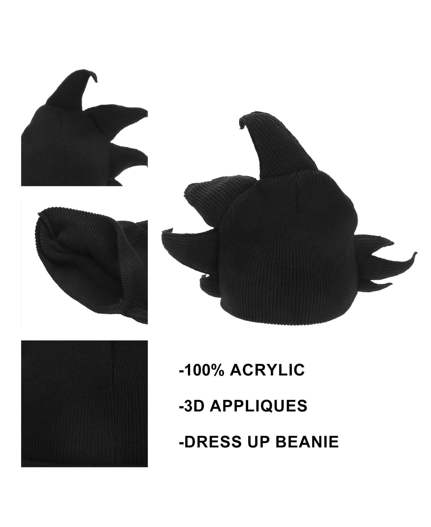 Мужская шапка Dragon Ball Z Goku Hair Novelty Knit Beanie — фото 10
