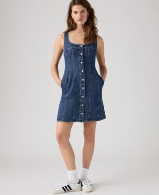 Plus Size Audra Square Neck Mini Tank Dress