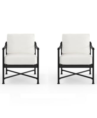 Agio Wellington Outdoor Club Chairs, Set of 2