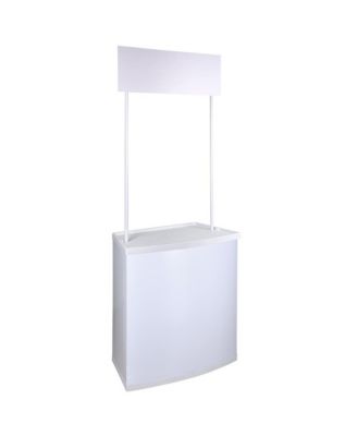 Portable Promotion Counter Table Booth Kiosk Trade Show Display Banner Stand
