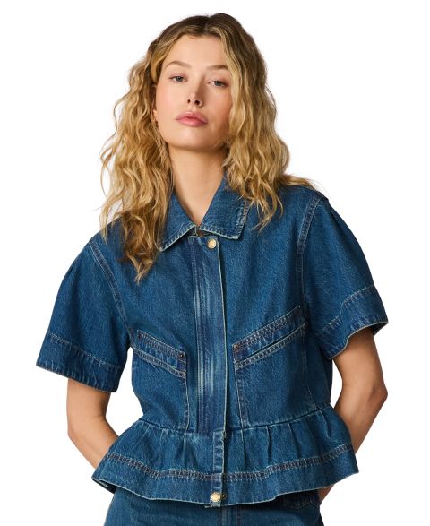 Женские куртки Steve Madden Haezel Collared Denim Jacket