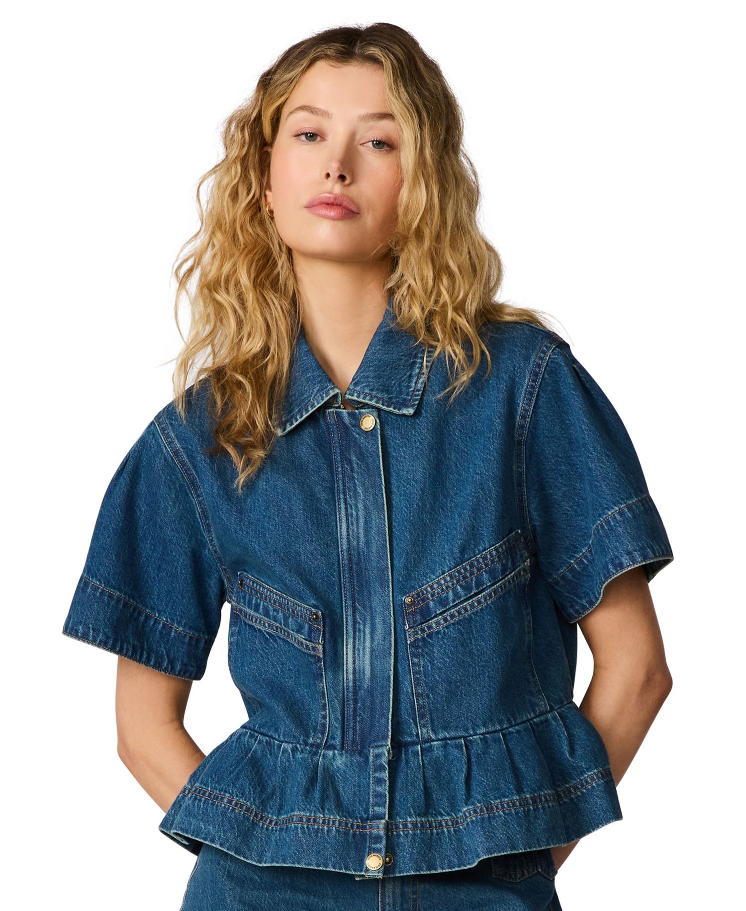 Women's Haezel Collared Denim Jacket