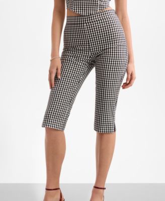 Women's Marilyn Vichy Mid-Rise Capris