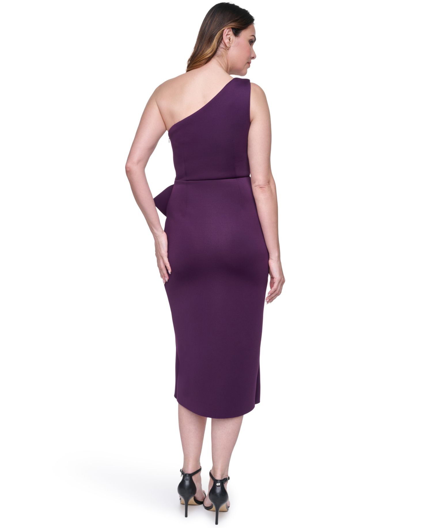 Women's One-Shoulder Side Bow Dress