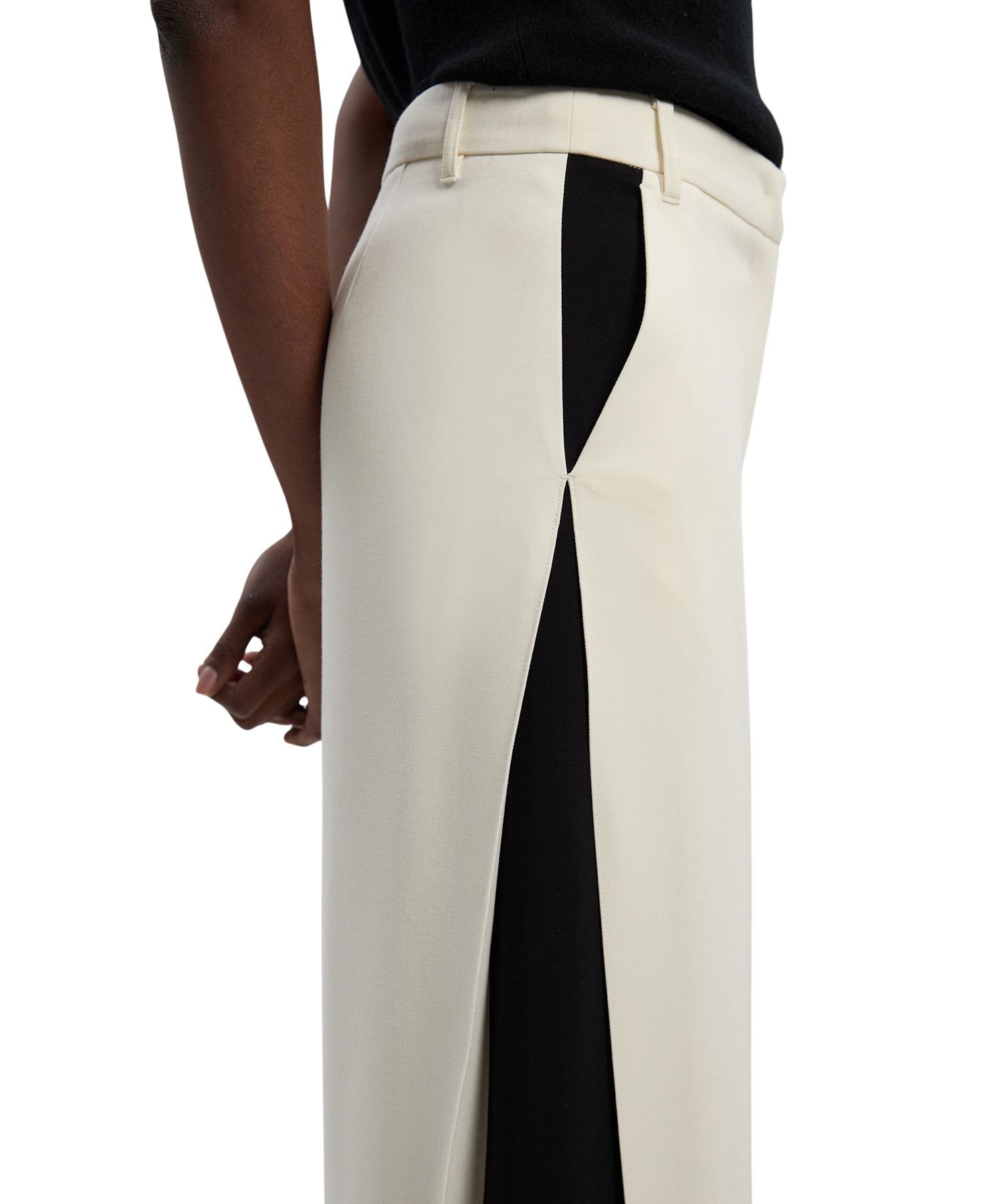 Women's Contrast Colour Wide Leg Trouser
