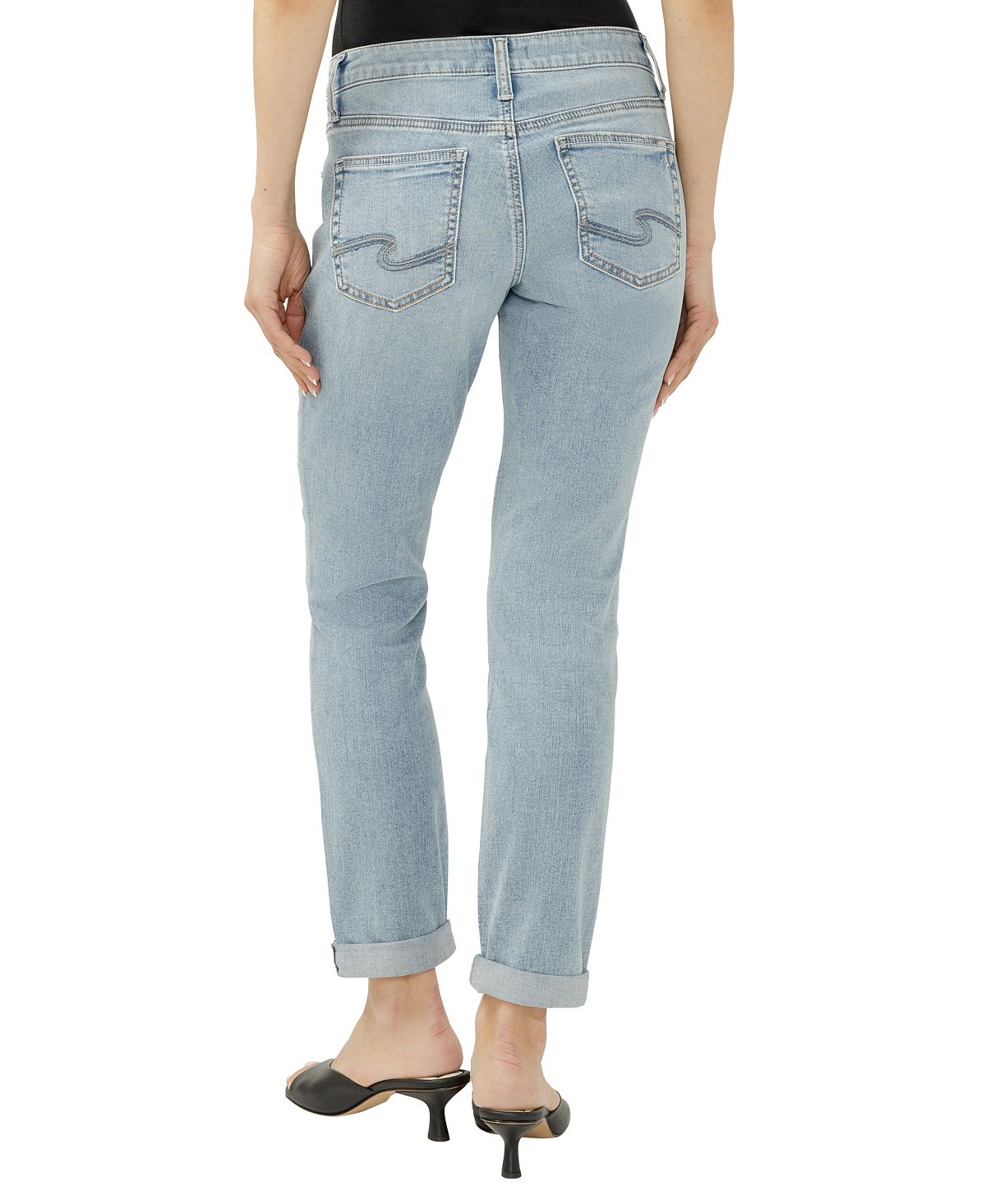 Silver Jeans Co. Women's Boyfriend Slim Jeans view 5 — MAYCSS fashion products