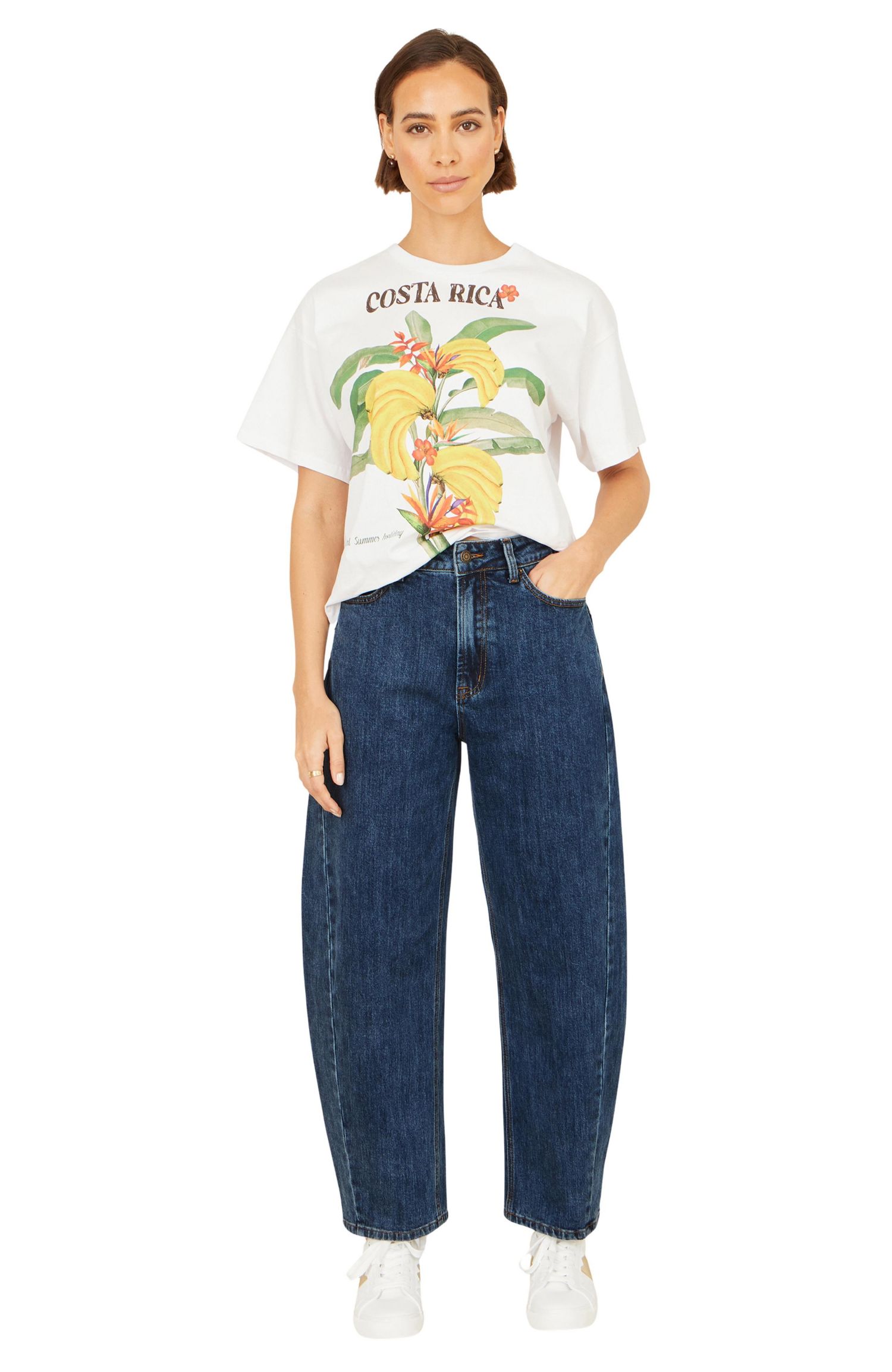 Women's Denim Barrel Relaxed Fit Jeans
