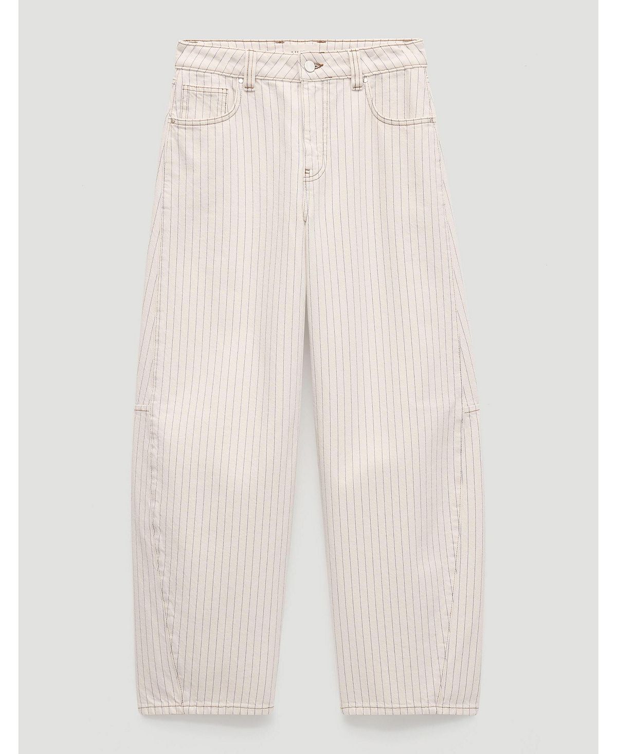 Hush Women's Bree Stripe Horseshoe Barrel Leg Jeans view 5 — MAYCSS fashion products
