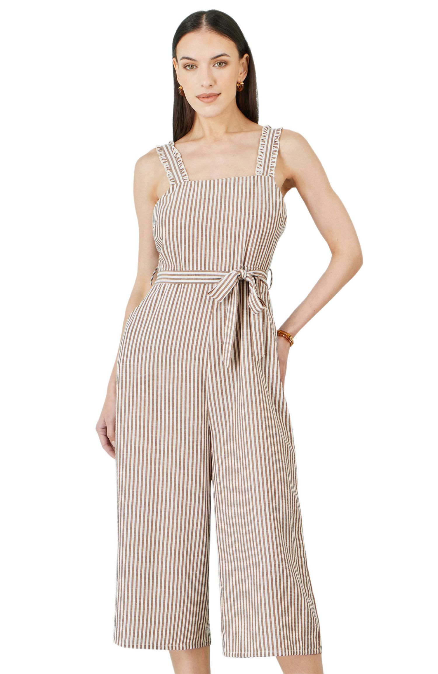 Women's Stripe Strappy Jumpsuit