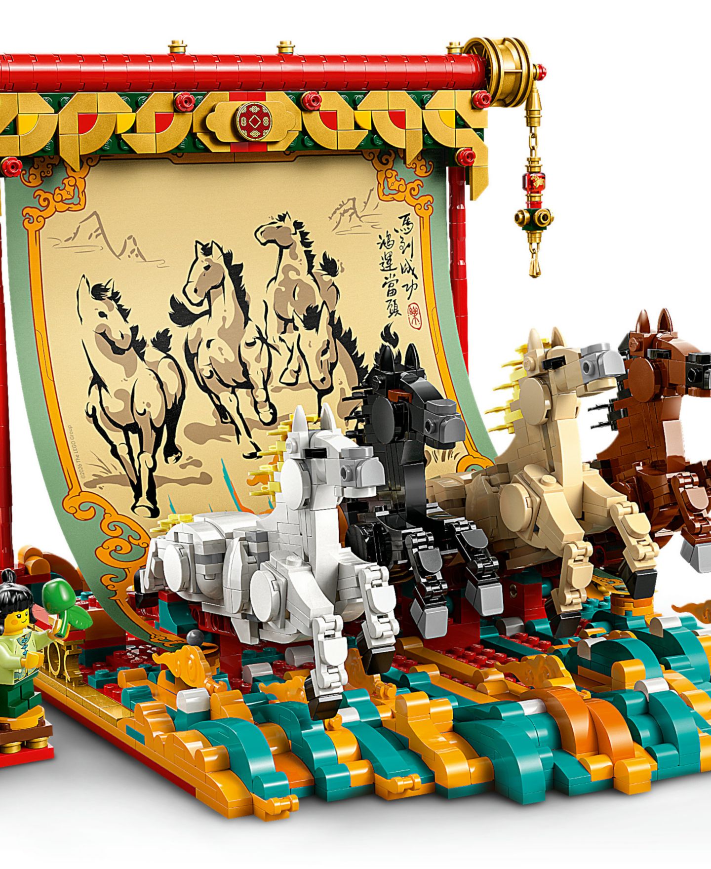 Детский конструктор LEGO® Chinese Festivals Galloping Horses Canvas Toy 80119 — фото 10